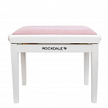 Банкетка с регулировкой высоты для пианиста ROCKDALE Rhapsody 131 SV White Pink – фото 2