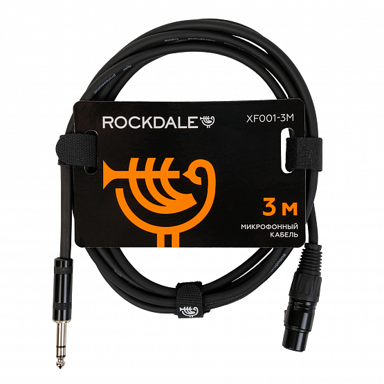 Микрофонный кабель ROCKDALE XF001-3M | Музыкальные инструменты ROCKDALE