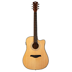 Электроакустическая гитара ROCKDALE Aurora D5 C NAT E Gloss