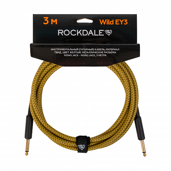 Инструментальный (гитарный) кабель ROCKDALE Wild EY3 | Музыкальные инструменты ROCKDALE