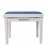 Банкетка с регулировкой высоты для пианиста ROCKDALE RHAPSODY 131 WHITE ROYAL BLUE – фото 2