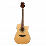 Электроакустическая гитара ROCKDALE Aurora D6 C NAT E Gloss – фото 1